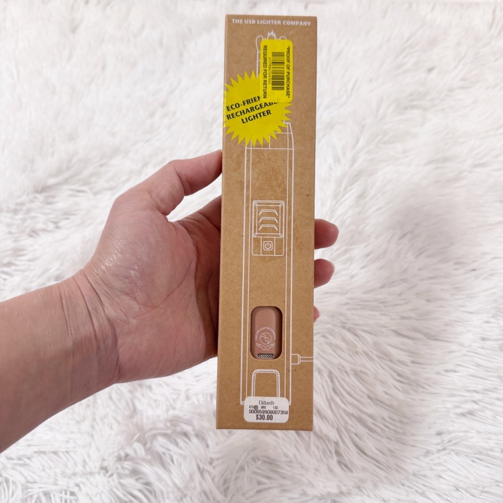 The USB Lighter Company Eco-Friendly rechargeable candle Lighter in rose gold